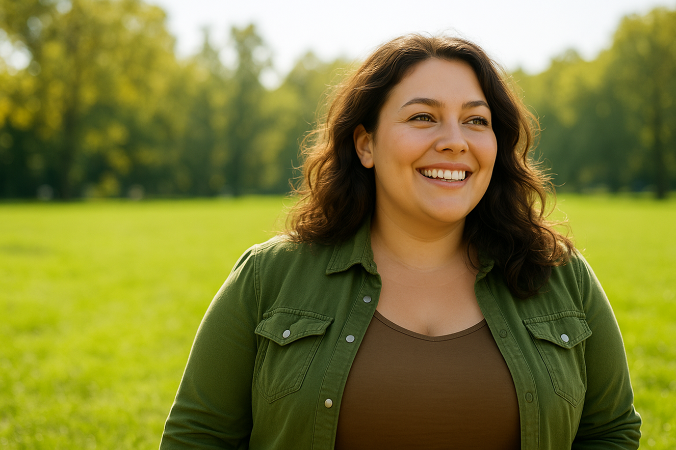 Woman outdoors enjoying active lifestyle